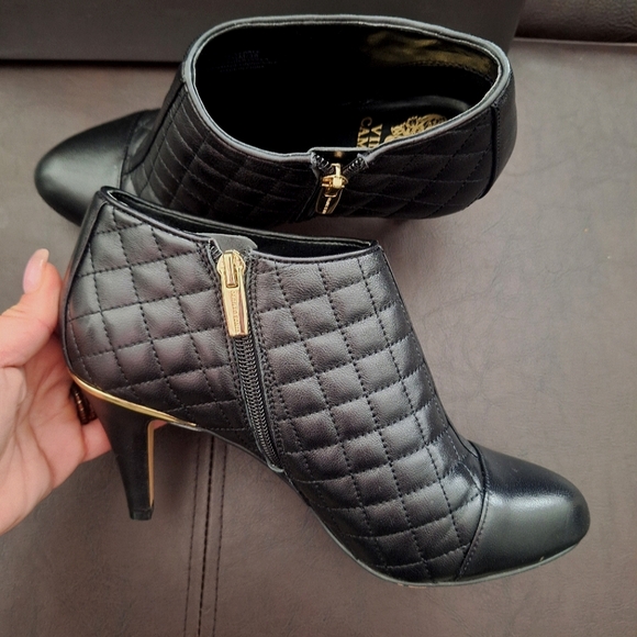 Vince Camuto Quilted Leather Booties - Picture 11 of 14